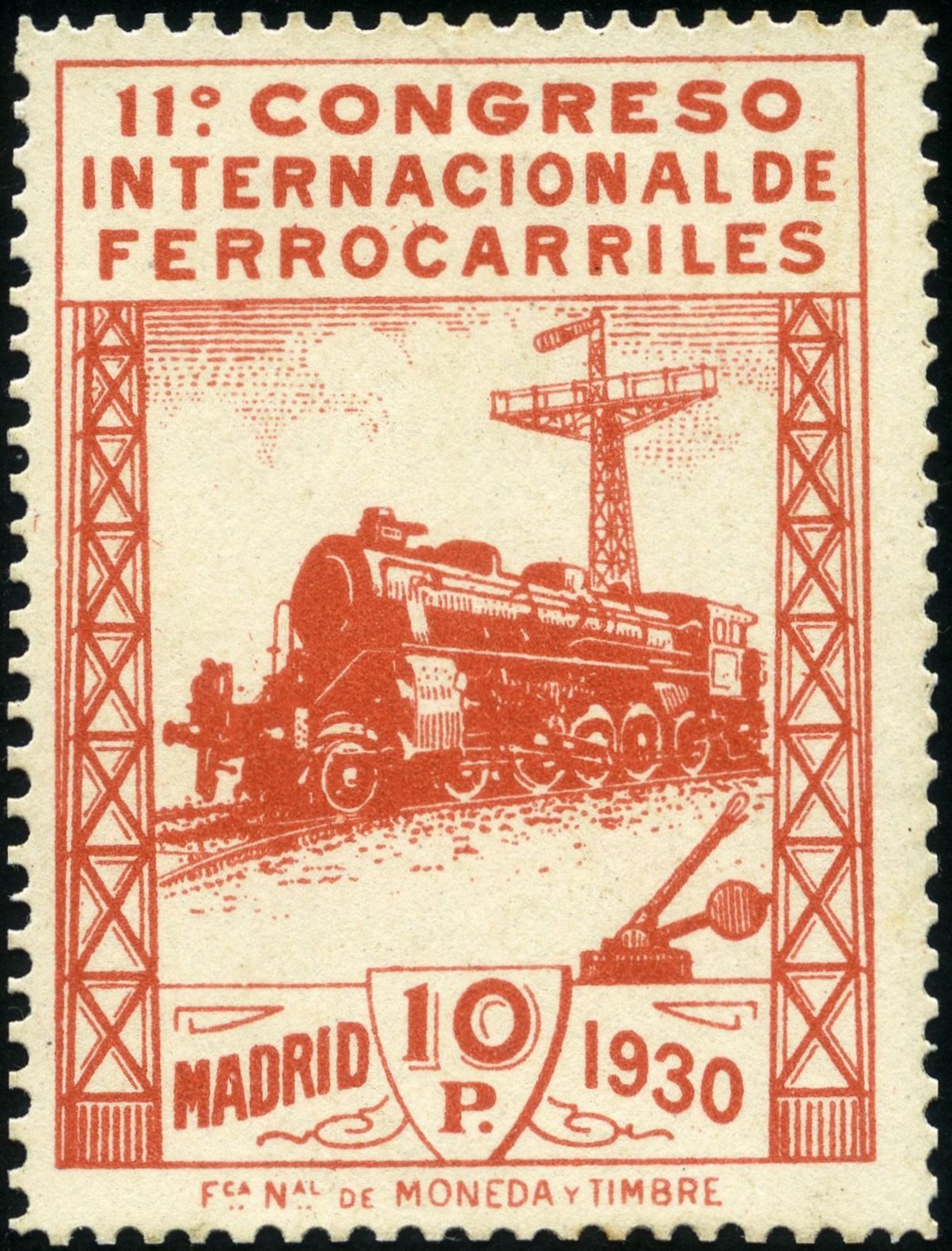 Spain 1930 Railway Congress stamps